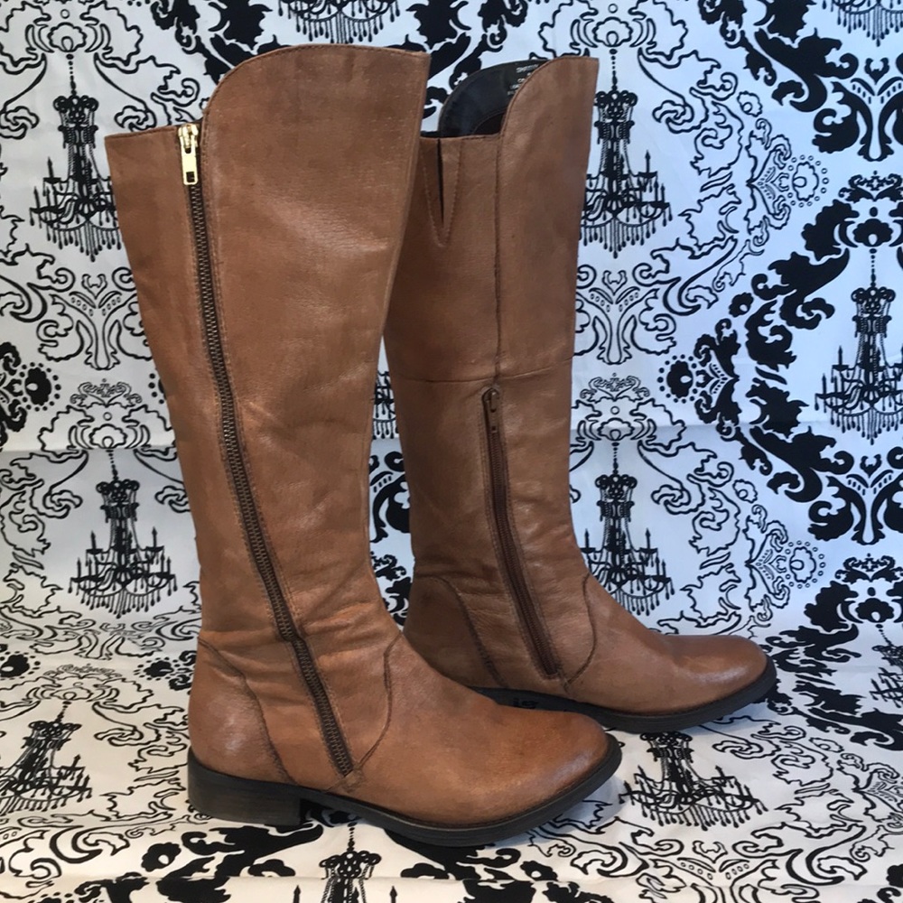 Steve Madden Tall Leather Boots sz 8